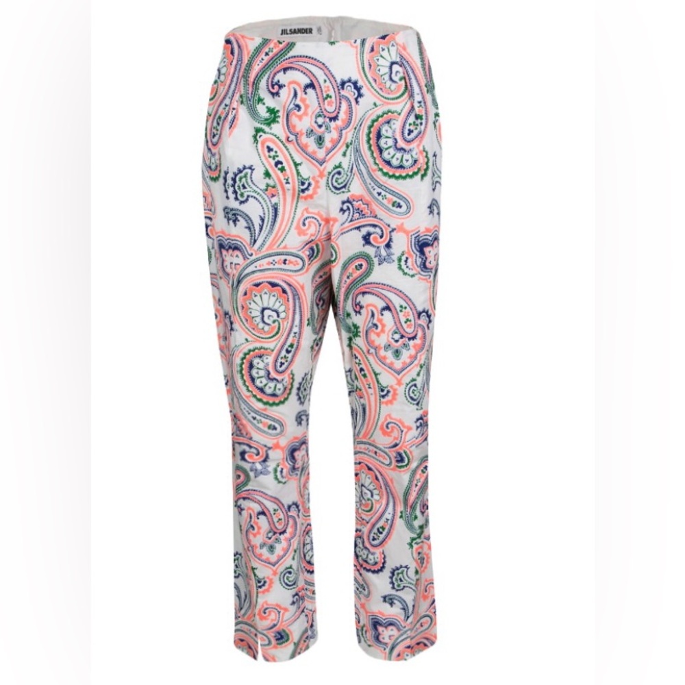 Jil Sander Multicolor Paisley Pants US 12